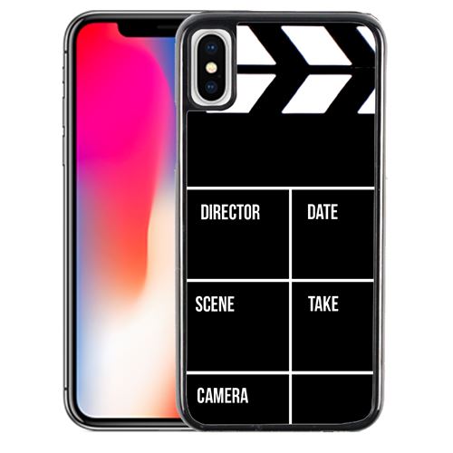 Coque pour iPhone XS clap cinéma
