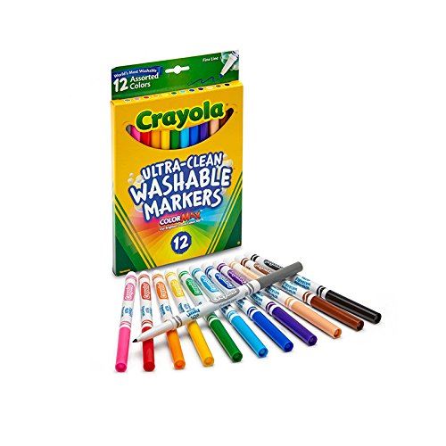 Crayola Marqueurs Lavables Fin 12 Ct