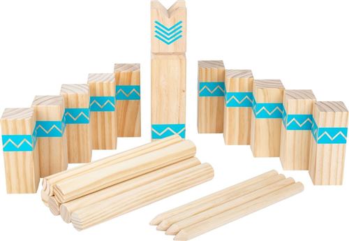 Small Foot - Jeu des vikings Kubb en bois - 12036