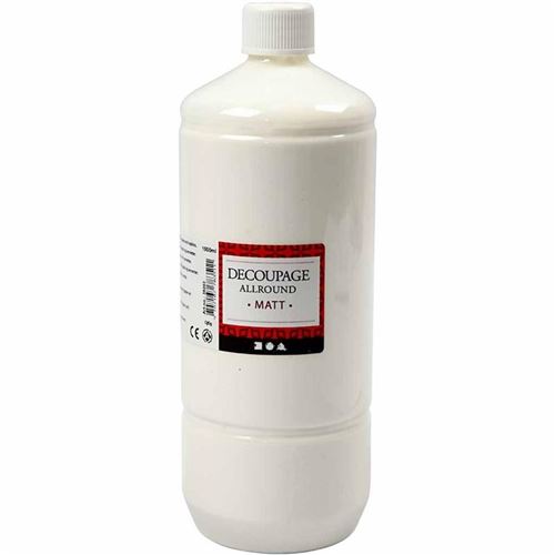 Creotime vernis de découpage à la colle mat 1000 ml