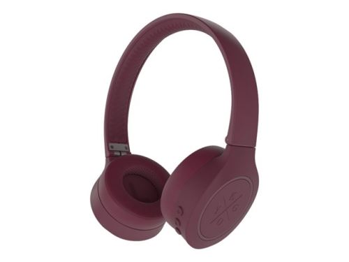 Kygo A4/300 - Koptelefoon met micro - op oor - Bluetooth - draadloos - bordeauxrood