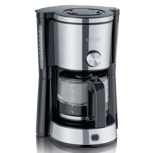 Severin Ka 4825 Typeswitch - Cafetière - 10 Tasses - Noir/Inox Brossé