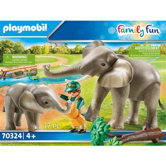 Playmobil Family Fun 70324 Refuge pour éléphants
