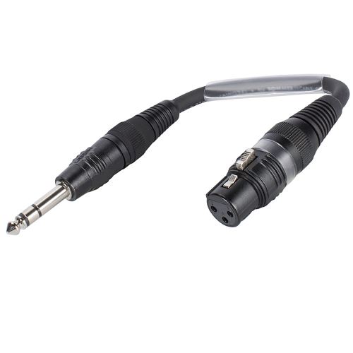 Été 3030741u Stage 22 Highflex Câble stéréo 0,15 m 1 x Hicon XLR 3 broches (W)-sur 1 x jack Hicon) Noir
