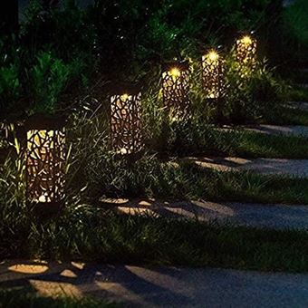 10€02 sur 4pcs Lampe Solaire de Jardin LED Lanterne étanche Borne  d'Eclairage décoration patio cour- Lewin Deal - Luminaires extérieur -  Achat & prix