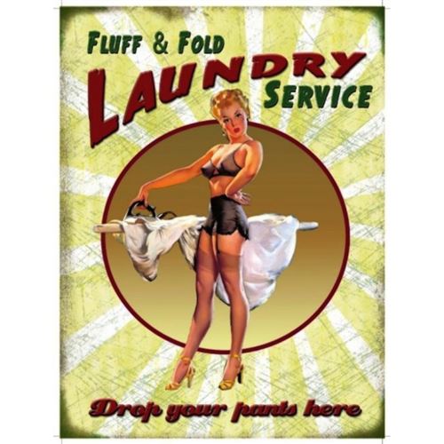 plaque pin up repassage laundry service tole pub sexy hot