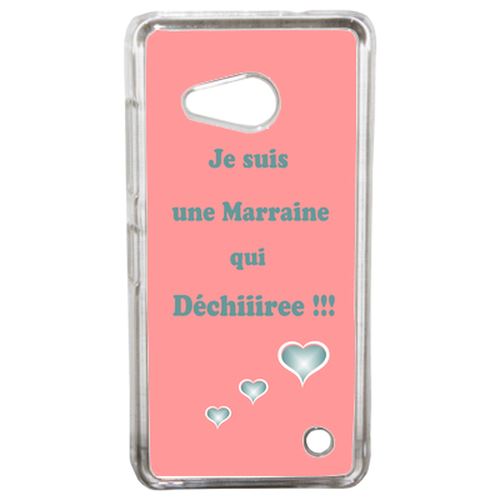 Coque Marraine Vieux Rose Et Bleu Compatible Lumia 550 Transparent