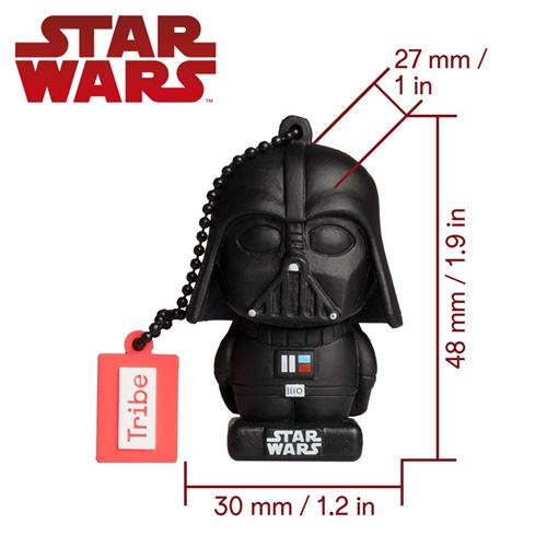 Dark Vador Noir Cle Usb 16 Go Fantaisie Pendrive Usb Flash Drive 2 0 Originale Stockage Memoire Stockage Usb En Pvc Avec Porte Cles Idee Cadeau Figurine 3d Tribe Disney Star Wars Darth Vader