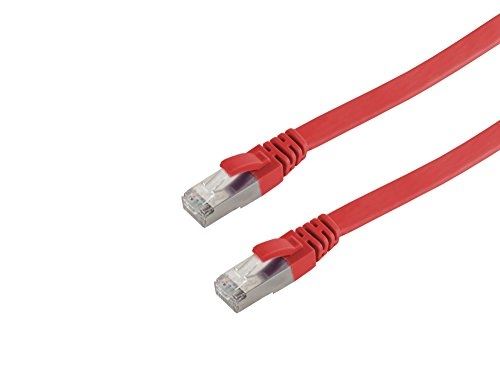 Helos 148757 ultra plat câble patch u utp slim cat 6 rouge 3 m