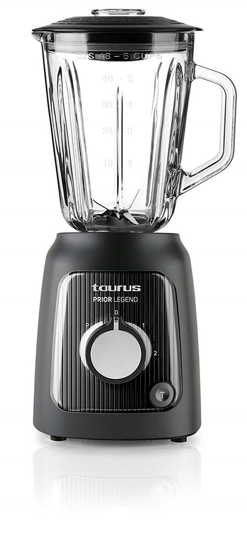 Taurus prior Legend – Mixeur de verre (1000 W, capacité de 1,5 litres, lame de 4 tranchants, noir
