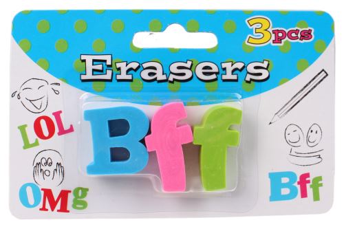 Free and Easy gommes à effacer BFF 3 parties