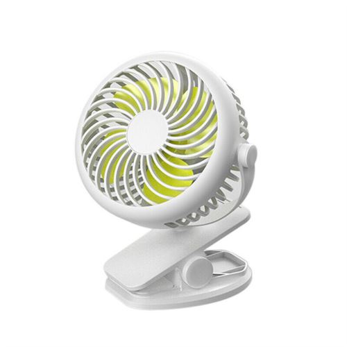 Ventilateur portable mini USB Clip Silencieux de Table blanc