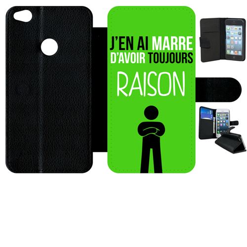 Etui à rabat huawei p8 lite 2017 modèle 2017 j en ai marre d avoir toujours raison 12