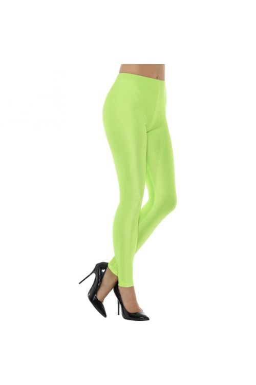 Leggings Disco Années 80 Spandex Vert Fluo - Vert fluo - L