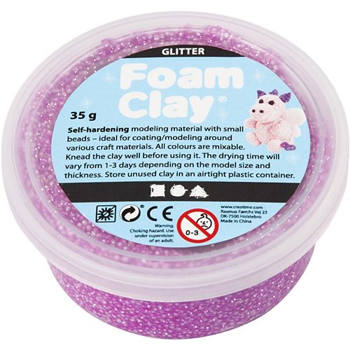 Foam Clay Foam Clay paillettes violet 35 grammes