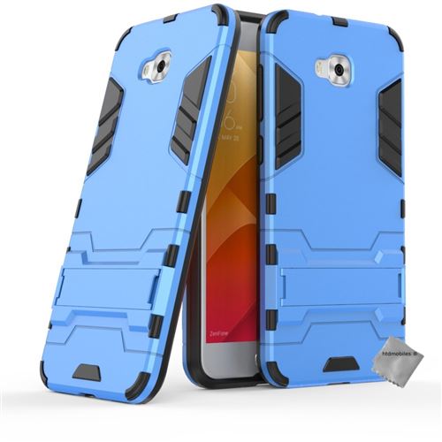 Housse etui coque rigide anti choc pour Asus Zenfone Live Plus ZB553KL avec film ecran - BLEU CLAIR
