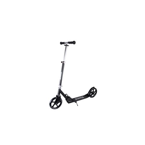 Trottinette alu argent roue 200mm avec bequille + frein au pied
