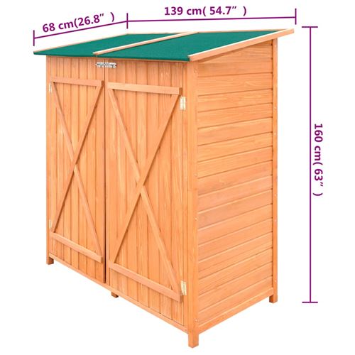 Abri De Jardin Grand Coffre De Rangement En Bois Jardin