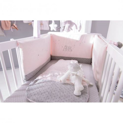 Tour De Lit Veloudoux Poudre D Etoiles Rose Noukie S Matelas Drap Housse Achat Prix Fnac