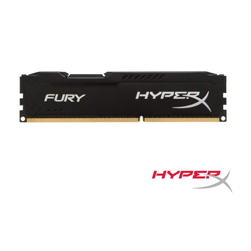 Mémoire RAM HyperX FURY 4 Go Noir DDR3 1333MHz CL9 240Pin DIMM HX313C9FB / 4 PC3 10600U Bureau