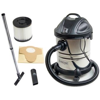 Mtec Aspirateur Eaux Et Poussieres 1400w l Aspirateur Chantier Atelier Usage Professionnel Cuve Inox Filtre Hepa Noir Aspirateur Sans Sac Achat Prix Fnac