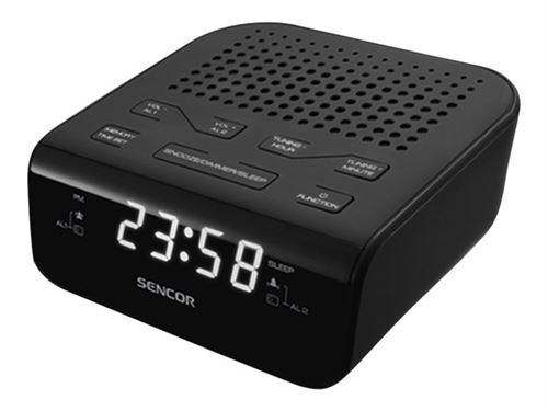 Sencor SRC 136 B - Radio-réveil - noir