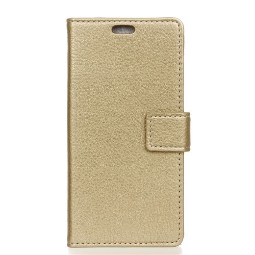 Etui en PU litchi or pour votre Vodafone Smart X9