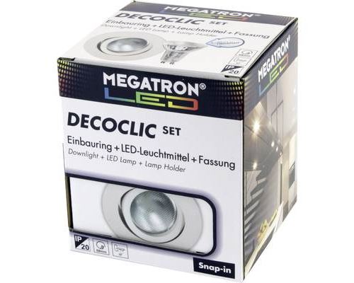 Megatron MT75400 Spot encastrable LED GU10, GU5.3 6 W blanc