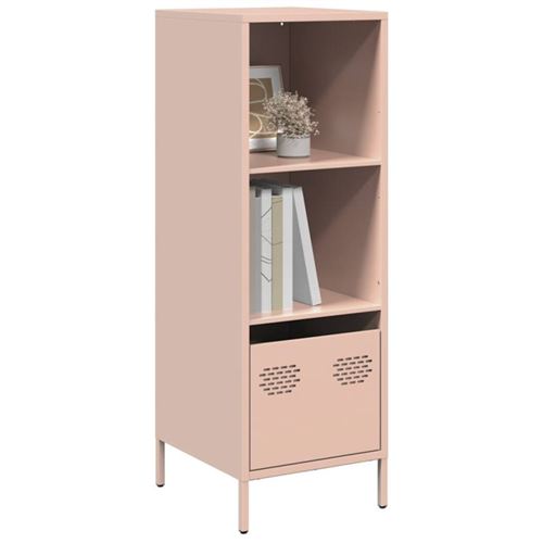 VIDAXL - Buffet Haut - Acier - Rose - 35x39x103,5 cm - Image 3