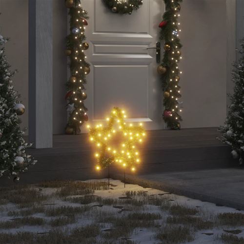 Étoile Lumineuses sur Piquet Éclairage LED Décoration Noël