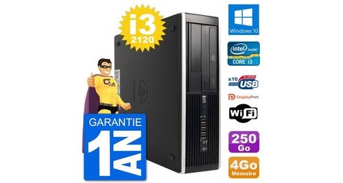 Pc hp 8300 elite sff intel i3-2120 ram 4go disque dur 250go windows 10 wifi