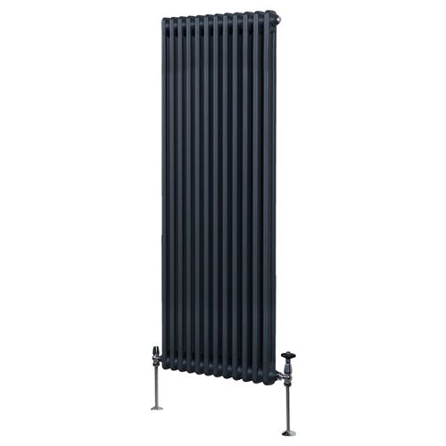 Monstershop Traditional 2 Column Radiator - 1800 x 562mm - Anthracite Grey