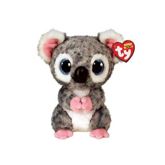 Peluche Ty Beanie Boo's Small Karli Le Koala Gris et Rose