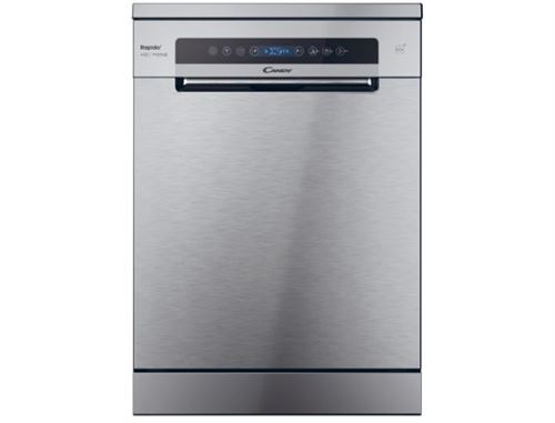 Candy Rapido' Cf 5C1F0X - Lave-Vaisselle - WiFi - Largeur : 59.7 Cm - Profondeur : 59.8 Cm - Hauteur : 85 Cm - Acier Inoxydable