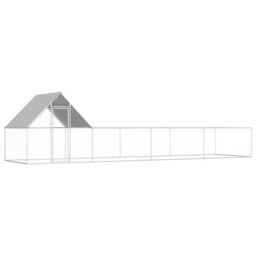 Poulailler 8 x 2 x 2 m Acier galvanis&eacute; Vidaxl n/a