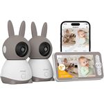 IeGeek 5 Babyphone Caméra Bebe,PTZ 360° Vidéo Connecté Smartphone