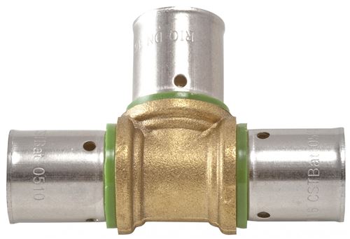 Quick Plomberie Raccord Té Égal À Sertir Laiton D.16 Pour Tube En Per - Image 3