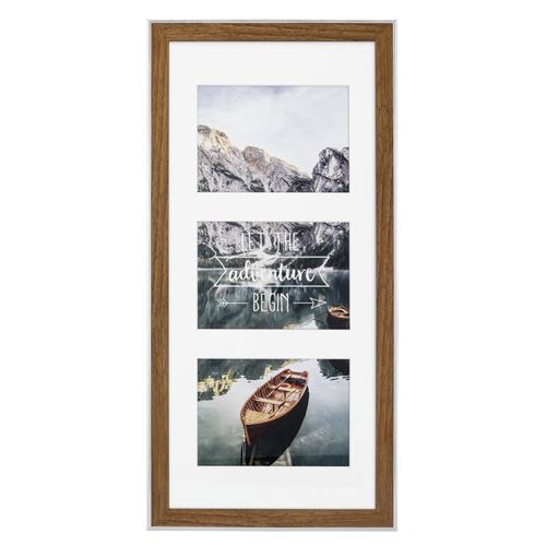 Hama Pêle-mêle photos plastique Sierra, noisette, 25 x 55 cm (3 photos)