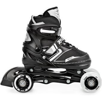 Roller LED Raven Loret Taille Ajustable 27-33 – Roues Lumineuses, ABEC7, Convertibles En Quad Ou Triskate