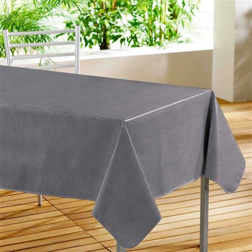 Nappe Toile Cirée Declino 140x240cm Anthracite