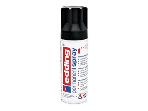 edding Premium 5200 - Peinture en spray - peinture acrylique - noir - opaque - mat - 200 ml