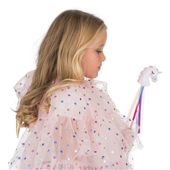 baguette fée licorne magique 7x35cm multicolore - générique 13478 - 1