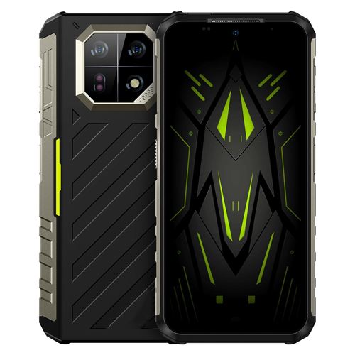 Smartphone Robuste 8GB+256GB IP68/IP69K Android 13 Écran 6.58 Pouces 64MP Caméra Vert YONIS