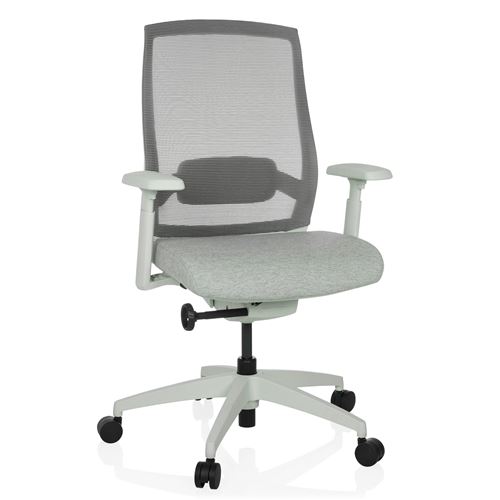 hjh OFFICE Profi Bürostuhl COLORE Stoff / Netzstoff mit Armlehnen (höhenverstellbar)
