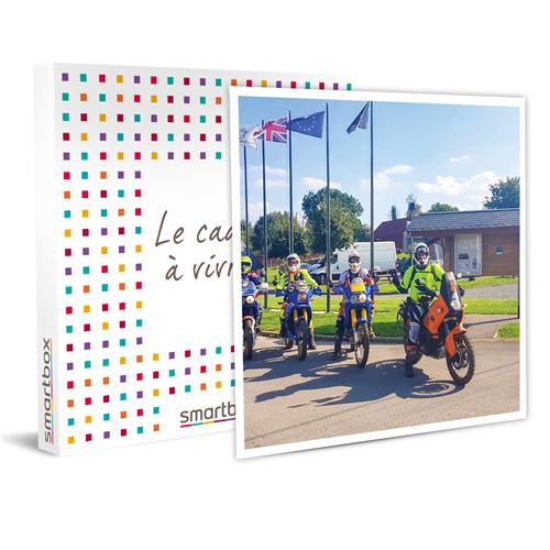 Coffret Cadeau SMARTBOX - Randonnée moto de 4h avec équipement de pilote intégral et collation- Sport & Aventure