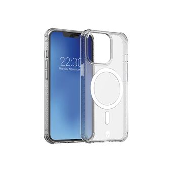 Force Case - Coque de protection pour téléphone portable - antibactérien - compatibilité avec MagSafe - polyuréthanne thermoplastique (TPU), polycarbonate - transparent - pour Apple iPhone 13 Pro - 1