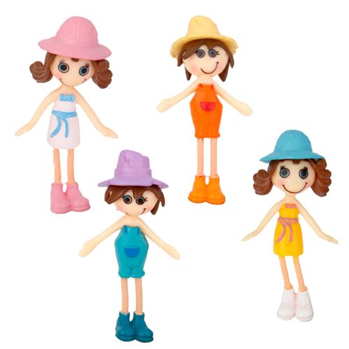 - Homyl - Lot 4pcs Jeune Fille