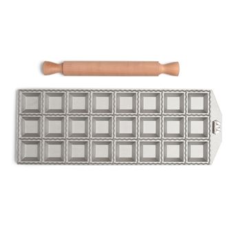Moule à Raviolis En Alliage D'Aluminium 30 Trous - Outil De Cuisine Pratique Pour Mini Raviolis Carrés Parfaits