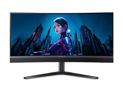 Acer Predator X34 V3bmiiphuzx - X Series - LED-monitor - spelen - gebogen - 34" - 3440 x 1440 UWQHD @ 180 Hz - VA - 1000 cd/m² - 100000000:1 - DisplayHDR 1000 - 1 ms - 2xHDMI, DisplayPort, USB-C - luidsprekers - zwart