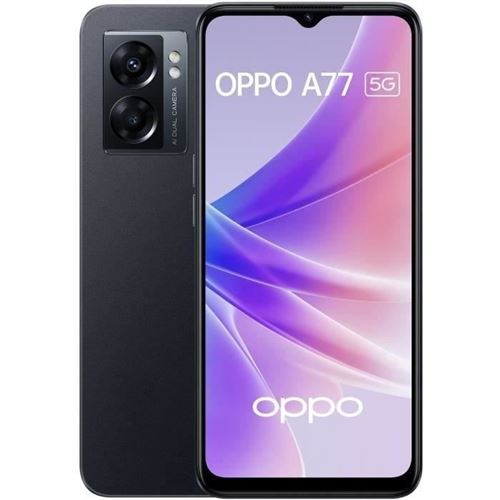 Smartphone OPPO A77 - 64Go - 5G - Noir (2022) État correct - N/A reconditionné disponible sur Fnac